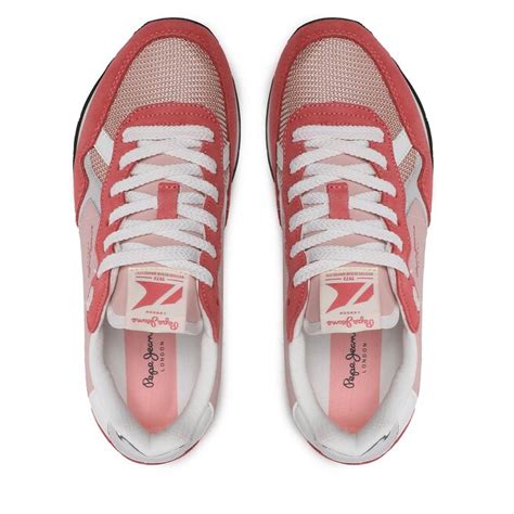 Sneakers Pepe Jeans Brit Heritage W Pls Pink Epantofi Ro