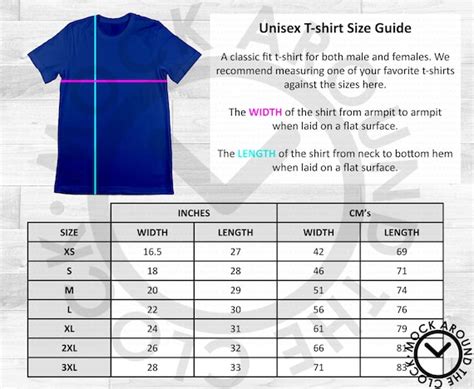 American Apparel 2001 Adult Size Guide Chart Table Shirt Jpeg Etsy