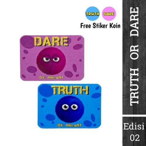 Jual Kartu Permainan Truth Or Dare Mini Edisi Monster Whine Dengan