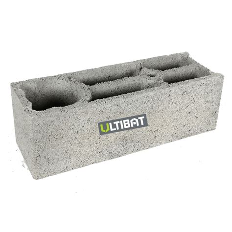 Bloc béton Ultibat BM7 poteau chaînage vertical NF classe de résistance