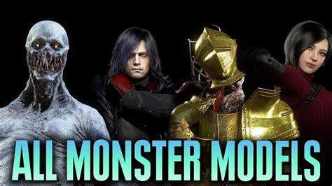 Resident Evil Remake All Monsters Models All Characters Models