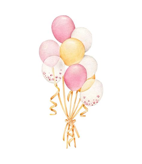 Premium Vector | Watercolor balloons