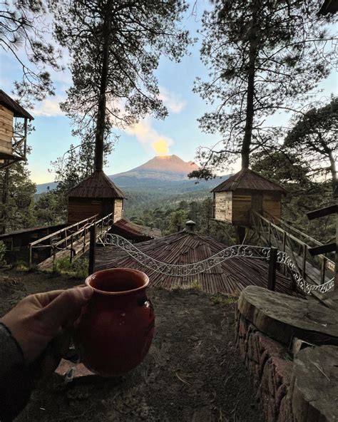 Duerme En Medio Del Bosque En Estas Casitas Del árbol Frente Al Volcán