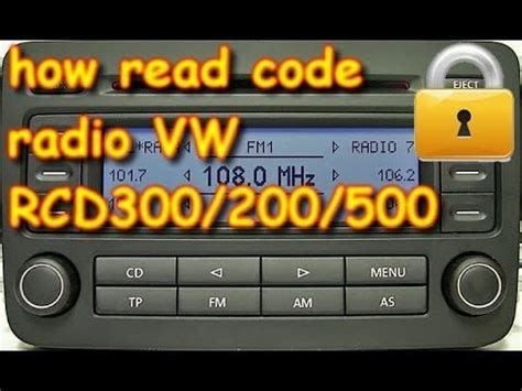 Vw Rcd Mp Bvx Blaupunkt Radio Unlock Code Eprom Youtube