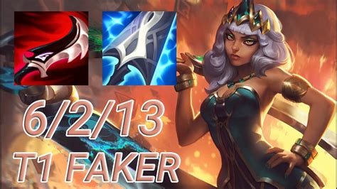 T1 Faker Qiyana Mid VS Vex KR Master Patch 13 15 YouTube