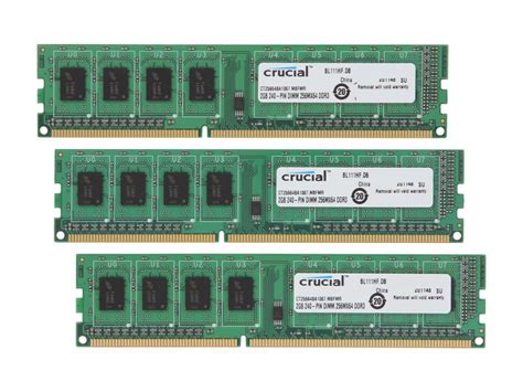 Crucial Gb X Gb Ddr Pc Triple Channel Kit Desktop