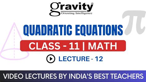 Quadratic Equations L 12 Best Pyq Jee Main And Advanced Iit Jee Maths