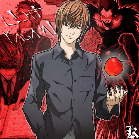 Light Yagami Death Note Cover Fan Art Artes Digitais Por Danilo Dan Artmajeur