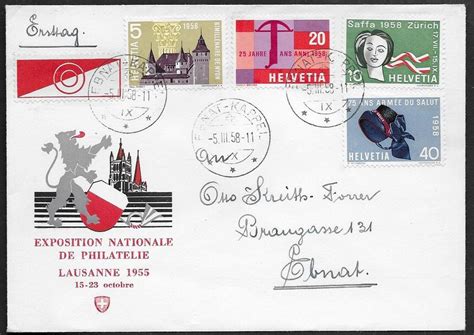 1958 FDC WERBE Serie EBNAT KAPPEL ORT Ersttag O Top Ab 1 Kaufen Auf