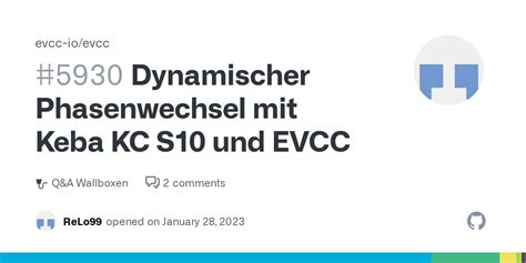 Dynamischer Phasenwechsel Mit Keba KC S10 Und EVCC Evcc Io Evcc