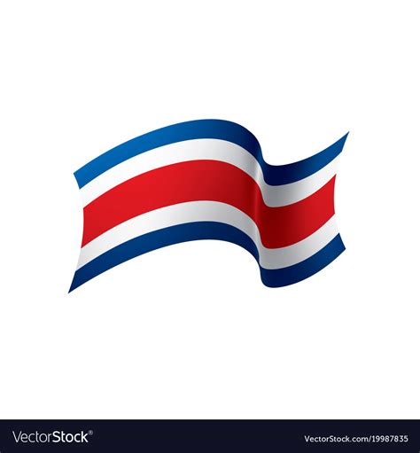 Costa Rica Flag Royalty Free Vector Image Vectorstock