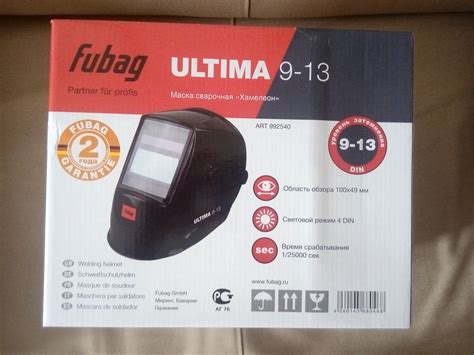 Обзор от покупателя на Маска сварочная FUBAG ULTIMA 9-13 "Хамелеон ...