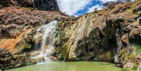 Hot Springs Mt Rinjani Volcano Lombok Indonesia Stock Photo Image