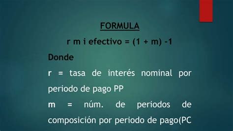 Electiva Iii Tasa De Interes Nominal Y Efectivo Ppt