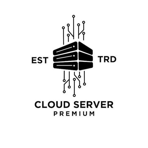 Illustration De Conception D icône De Logo De Serveur Cloud Vecteur