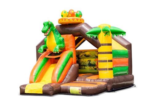 Location Château Gonflable Combo toboggan Dino Gonflé C Party