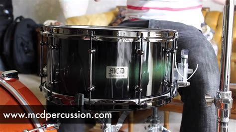 Master Crafted Drums 7x14 Solid Myrtle Snare Drum Youtube