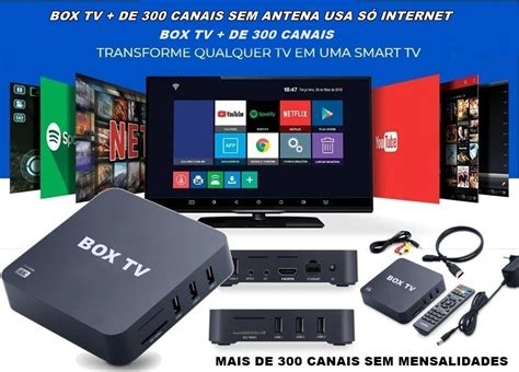 Box Tv sem Mensalidades Mais de 300 Canais Filme e Série Box Tv Mx9