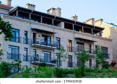 Yellow Brick Facade Yellow Brick House Stock Photo 1790410928 ...