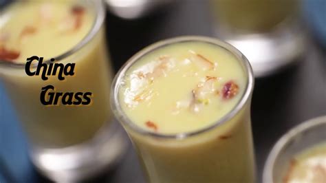 China Grass Recipe By Veena How To Make China Grass Pudding At Home Sindhi Dessert Recipe