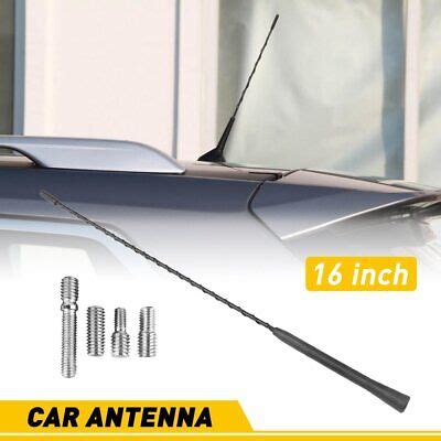 16 Antenna Mast Black Power Radio AM FM For TOYOTA COROLLA 2003 2008