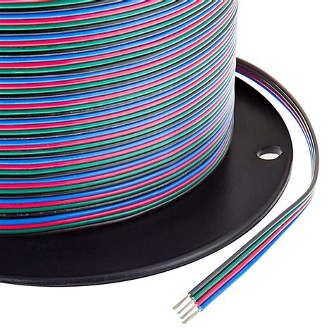 22 Gauge Wire Four Conductor RGB Power Wire Power Wires Cables