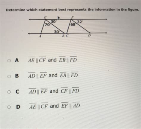 Solved Determine Which Statement Best Represents The Information In