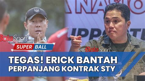 Berita Timnas Tegas Erick Thohir Bantah Perpanjang Kontrak Shin Tae