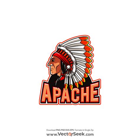 Vintage Apache Logo Vector - (.Ai .PNG .SVG .EPS Free Download)