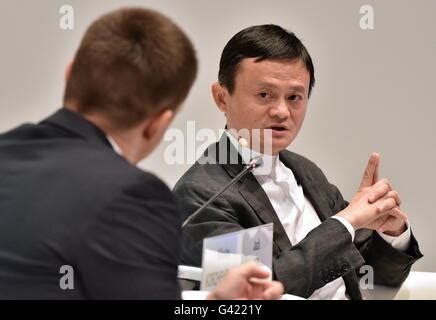 Jack Ma (Ma Yun), Chairman and CEO of Alibaba Group, speaks at a press ...