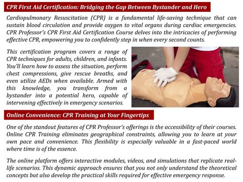 Ppt Empower Yourself With Aed And Cpr First Aid Certification From Cpr Professor Powerpoint