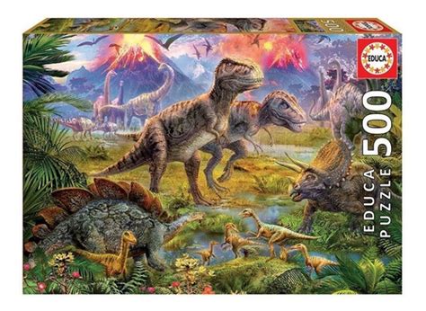 Rompecabezas 500 Pzas Dinosaurios Educa Puzzle FEBO