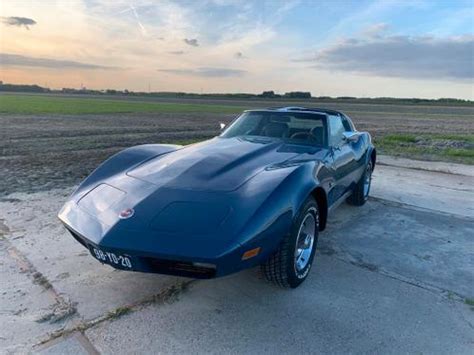 Chevrolet Corvette Stingray 1974 Blauw Advertentie 1368358