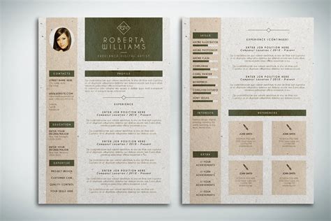 Resume Cv Cover Letter Indesign Template On Behance