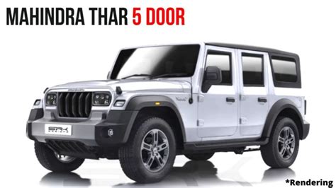 5-Door Mahindra Thar India Launch Likely In Early 2023