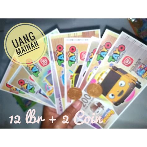 Jual Uang Mainan Anak Isi 12 Lembar 2 Coin Uang Kertas Bisa Untuk