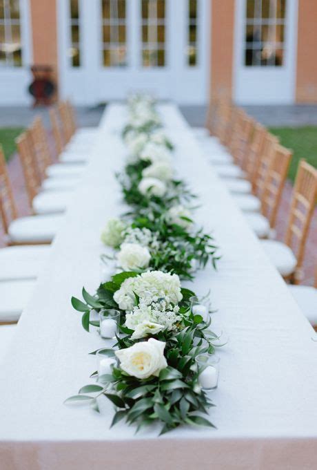 Pin By Marion Turcotti On W E D D I N G D A Y Wedding Table Garland