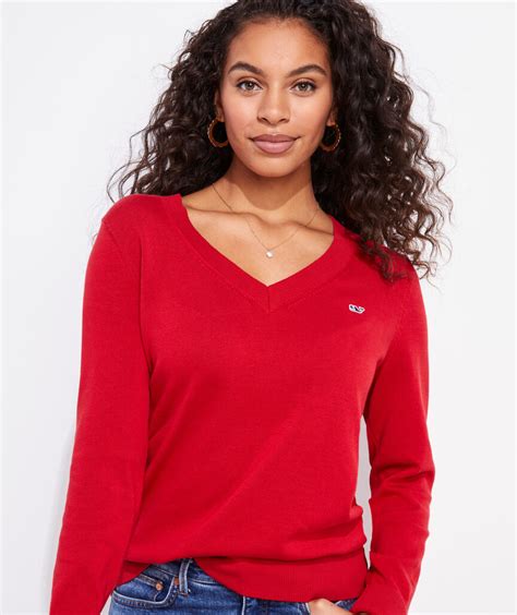 Shop Heritage Cotton V Neck Sweater At Vineyard Vines