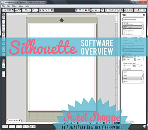 Tutorials By Sweet Shoppe Designs Silhouette Software Overview