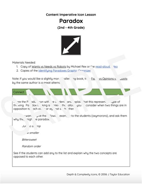 Content Imperative Icon Lesson Parallel Kinder 3rd Grade The Center For Depth And Complexity