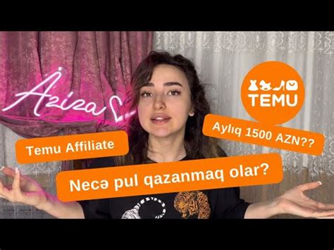 Temu Pul Qazanmaq Temudan Pul Qazan Temu Influencer Program Temu