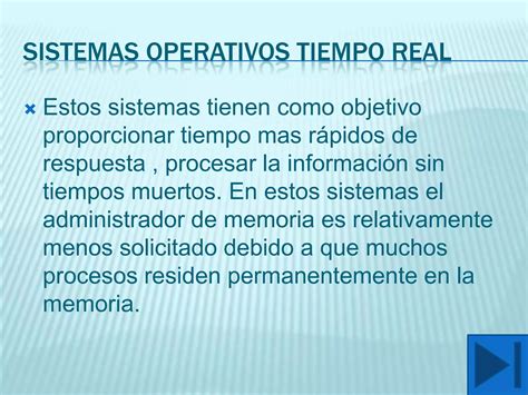 Clasificaciones De Sistemas Operativos PPT