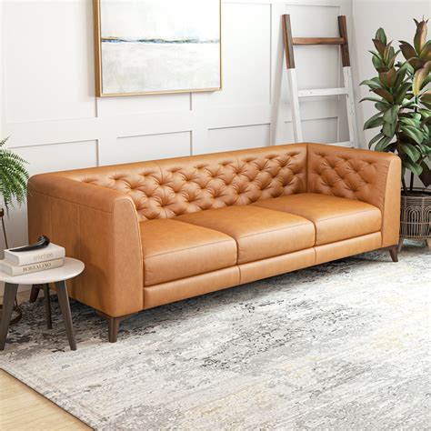 Mid Century Modern Leather Sofa Bed | Cabinets Matttroy