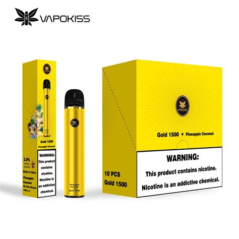 New Trending Vapokiss 5ml 1500 Puff Prefilled Disposable Vape Pod