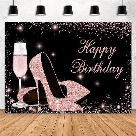 Amazon Sensfun Glitter Rose Gold Birthday Backdrop Sparkle Sequin