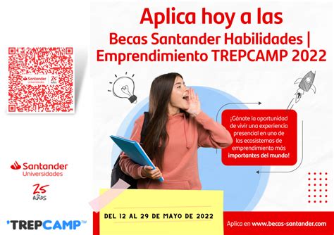 Convocatoria Becas Santander Habilidades Emprendimiento Trepcamp