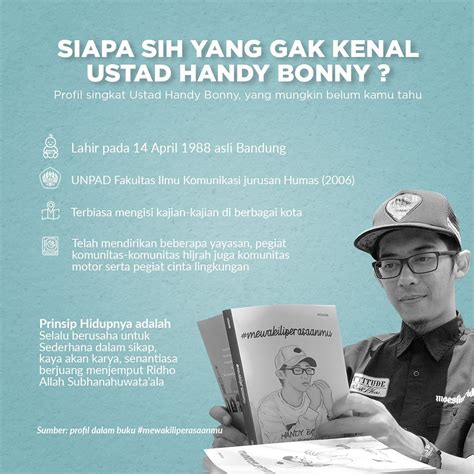 Biografi Ustadz Handy Bonny Sketsa