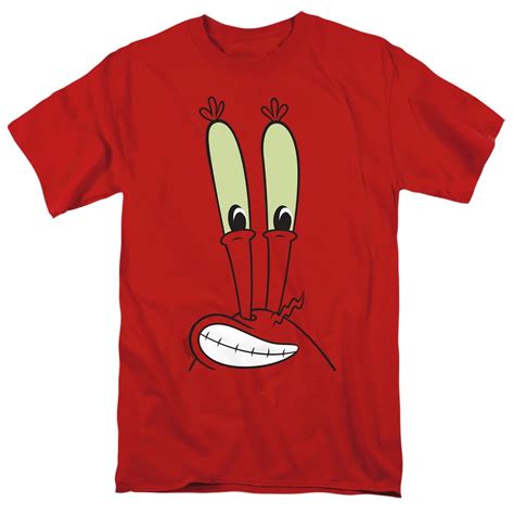 Spongebob Mr Krabs Smile Face Unisex Adult T Shirt