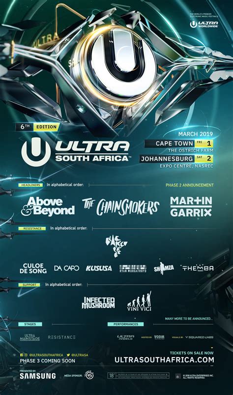 ULTRA South Africa Reveals 2019 Phase 2 Lineup – Ultra South Africa 9 ...