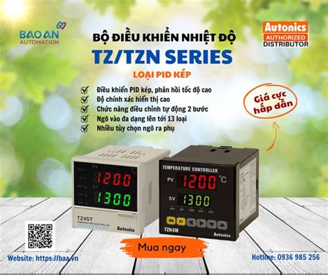 Bộ điều khiển nhiệt độ PID kép của Autonics TZ TZN series